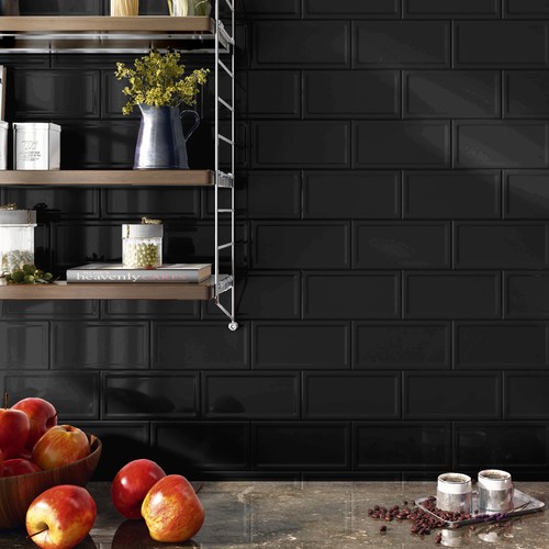 Black glossy reverse metro - glossy,
