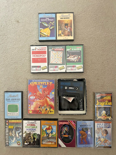 Amstrad cpc cassette games - amstrad,