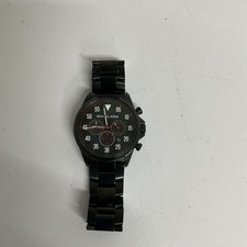 Michael Kors MK8332 Gage Black Chrono Date Steel Bracelet Men Watch 040523