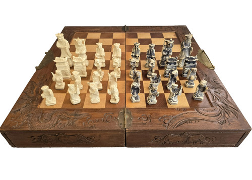 Vintage chinese chess set - chinese,