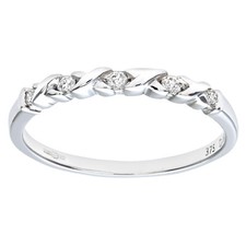 9ct White Gold 0.10ct Diamond