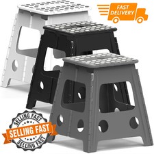 LARGE 150KG FOLDING STEP STOOL MULTI PURPOSE HEAVY DUTY HOME KITCHEN FOLDABLE UK