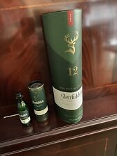 Empty Glenfiddich Bottle Container + Mini With Bottle