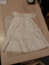Vintage Antique Child’s Baby White Cotton Lace Dress - Wedding Party Christening