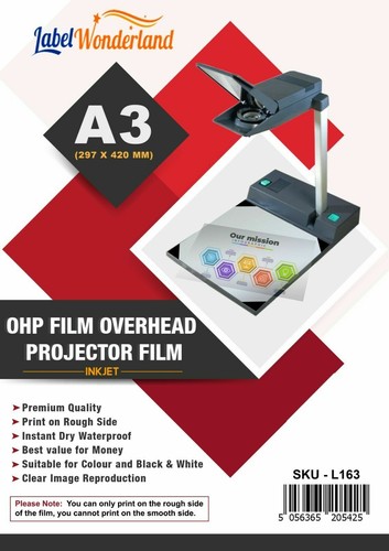 Clear acetate sheets 115 - a4,