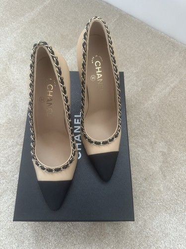 Chanel beige black - beige, court