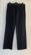 M&S Black Yoga Pants/Work-Out Trousers UK12 Medium - Cotton/Elastane - I/L 77cm