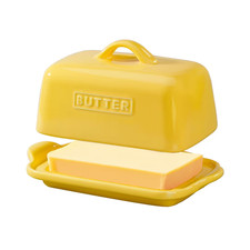Ceramic Butter Dish Yellow