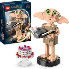 Harry Potter Dobby the House-Elf Building Toy Set, Movable Wizarding World Chara