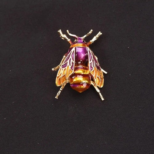 Bumblebee enamel brooch - enamel,