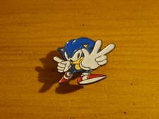 Rare Vintage 1993 Metal & Enamel Sega Video Games Sonic The Hedgehog Pin Badge