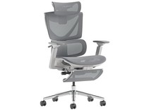 Musso V900 Pro-LG Fully Adjustable Office Chair with Footrest and Arms Grey New