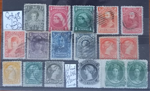 Newfoundland qv stamps - newfoundland,