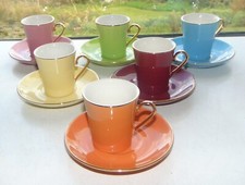 Silea China  Harlequin set 6 x