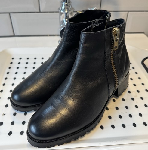 Ladies black genuine leather - ladies,