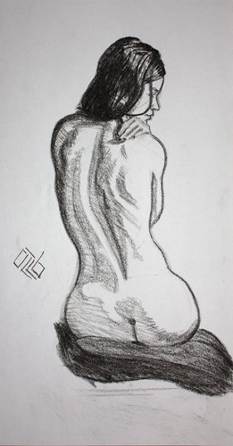 Original female charcoal - original,