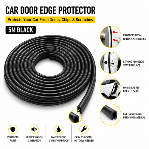 Rubber car door boot edge - rubber,