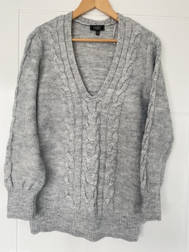 Lipsy grey marl neck - v,