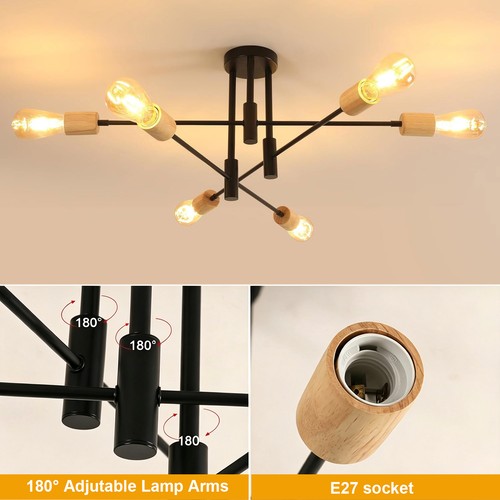 Adjustable light modern - 6‑light,