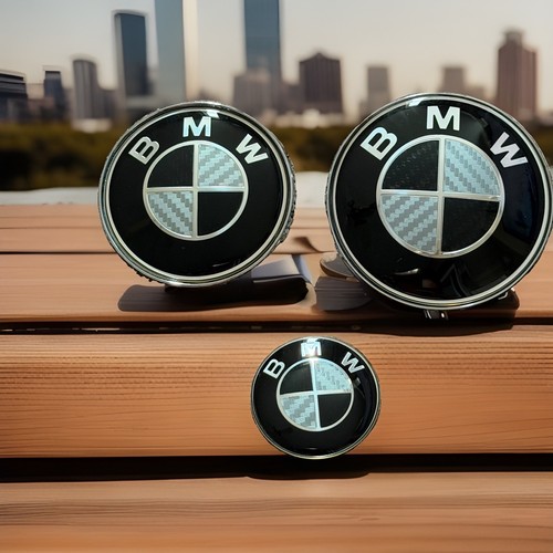 Bmw badges carbon - badges, 82mm