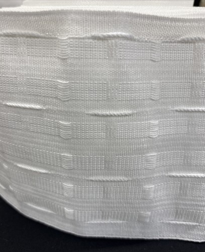 Ruflette white curtain heading - white,