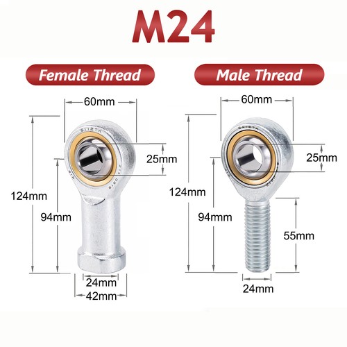 Female male rod - rod, end