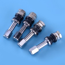 4pcs TR48 Stainless Steel Tyre Tire Valve Stems High Pressure Flush sq