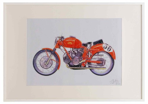 Motoguzzi 500 1950 - a3, framed