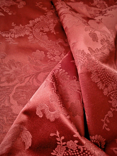 Terracotta jacquard fabric - terracotta,