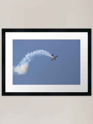 Plane aerobatics framed - plane,