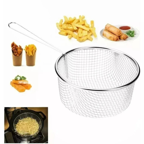 Stainless steel frying basket - stainless,