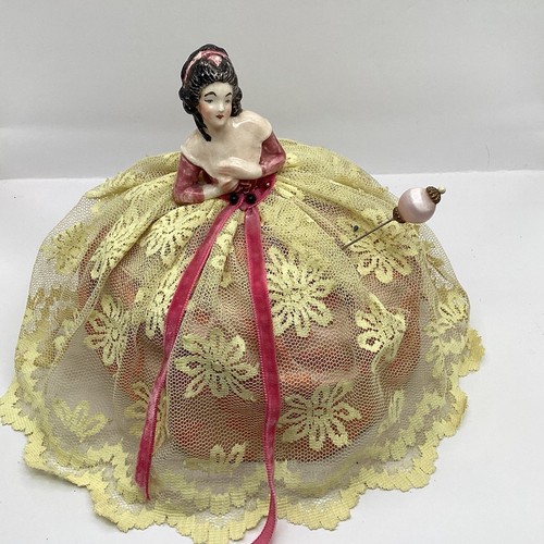 Vintage hand panted half - vintage, doll