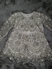 White Embellished Asian Suit