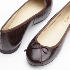 French Sole 39.5 (fits 38) brown ballet flats 