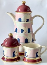 Carlton Ware / Dovecote / coffee set For 5 / des.: Roger Mitchell / 1970’ / VGC