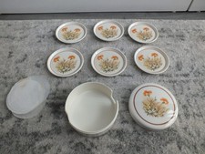Vintage St Michael M&S Field Flowers Set of Melamine Coasters Never Used