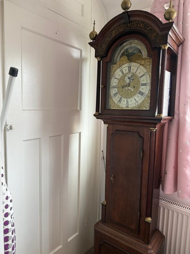 Wood grandfather clock - wood,