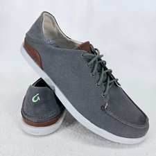 Olukai Shoes Mens 9 Gray Manoa
