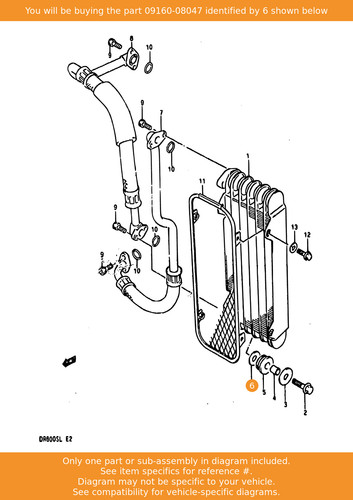 Suzuki washer 09160 08047 oem - 09160-08047,