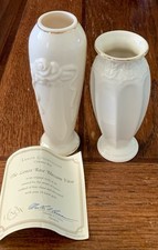 Two Lenox Bud Vases 1 Rose