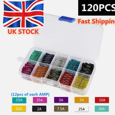 120 PCS Mini Car Fuses 2-35A