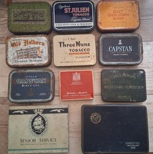 Vintage Empty Tobacco Tins 3 Nuns Old Holborn Capstan  - many types availible
