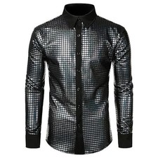 Men's Sequin Glitter Long