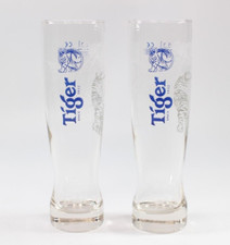 Set of 2 Tiger Beer Glasses 0.3L CE Stamped