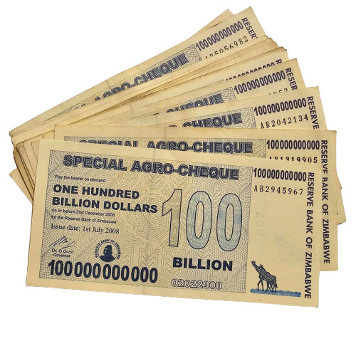 Zimbabwe 100 billion dollars - billion,