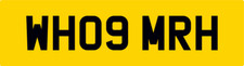 WH09 MRH PRIVATE CHERISHED PERSONALISED DVLA REG NUMBER PLATE FEES PAID MR H MH