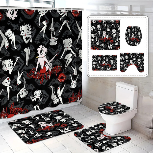 Betty boop bathroom set - betty, black