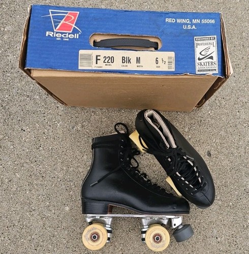 Vtg riedell 220 - riedell, blk
