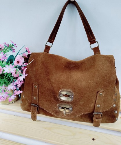 Borse pelle tan suede - pelle,