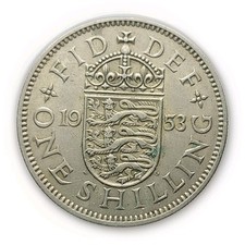 1953 1 Shilling Coin –